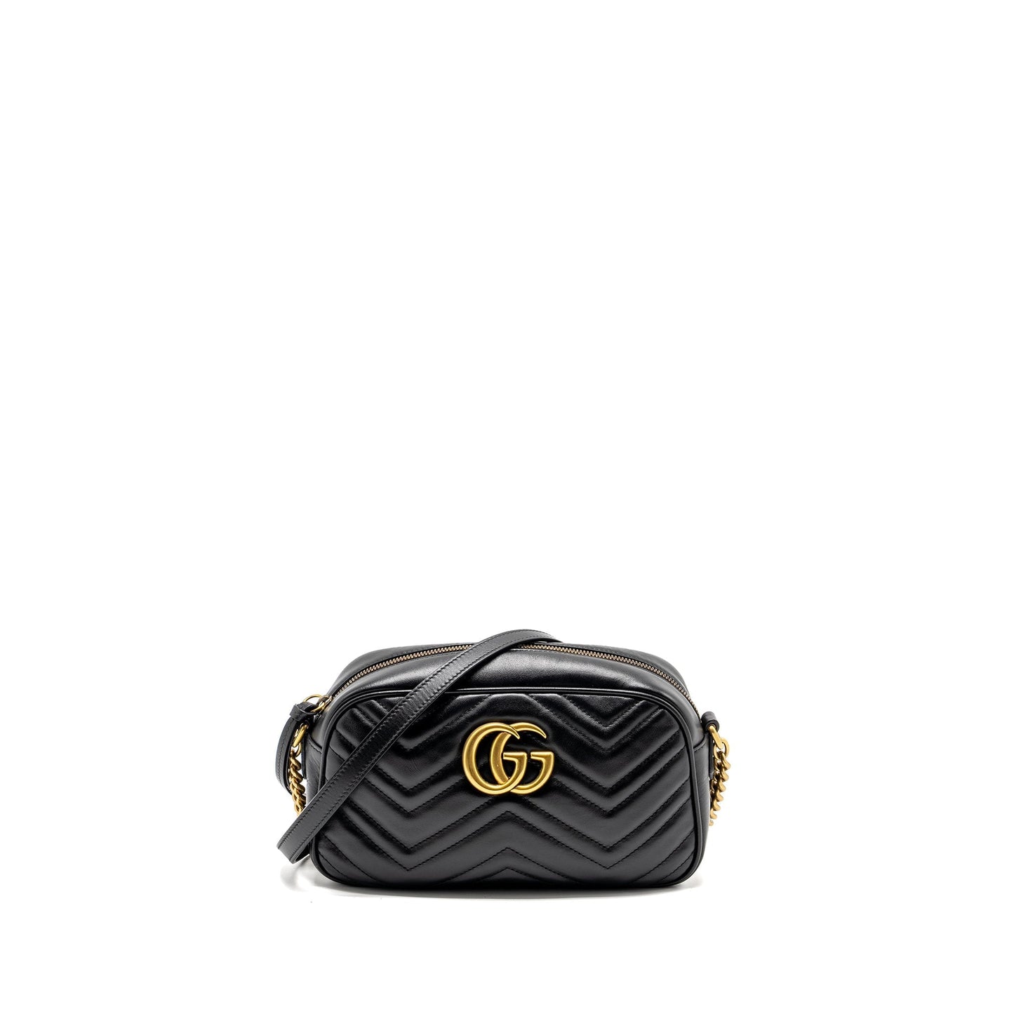 Gucci Marmont Camera Bag Calfskin Black