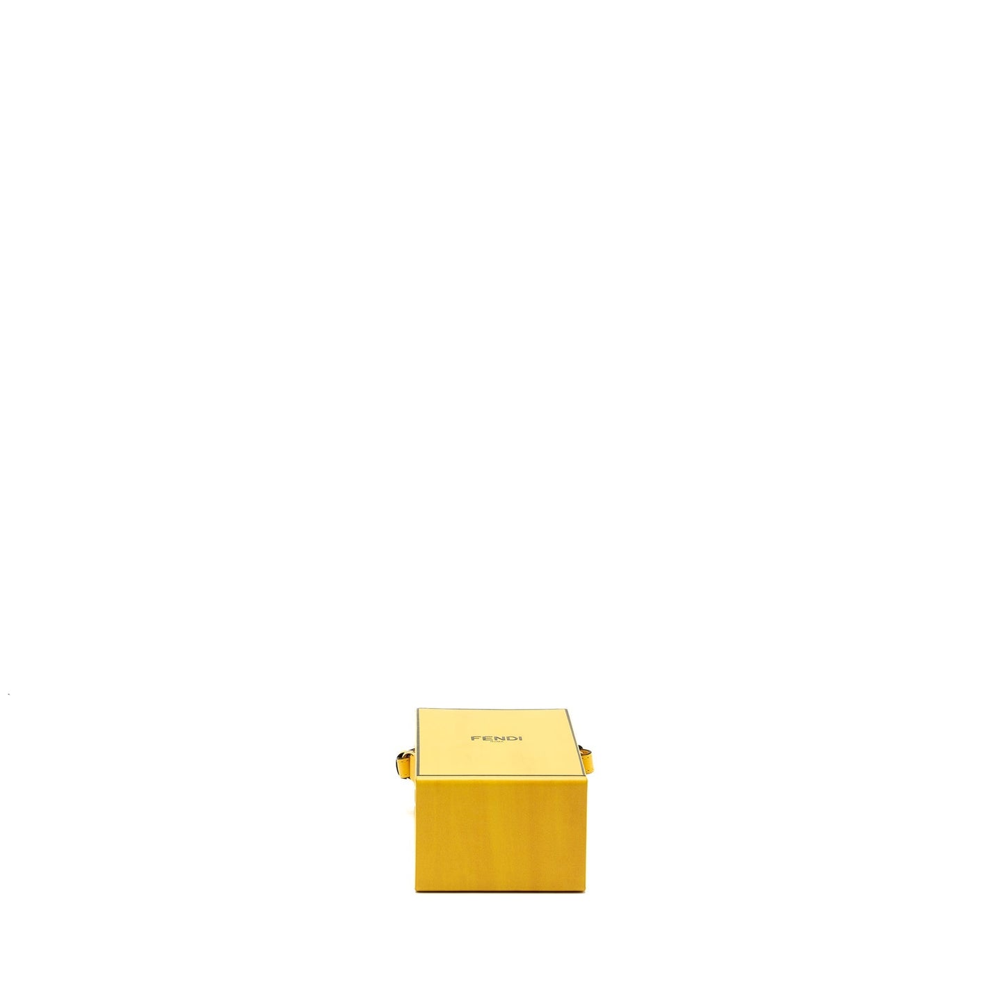 Fendi vertical box Mini Purse calfskin yellow