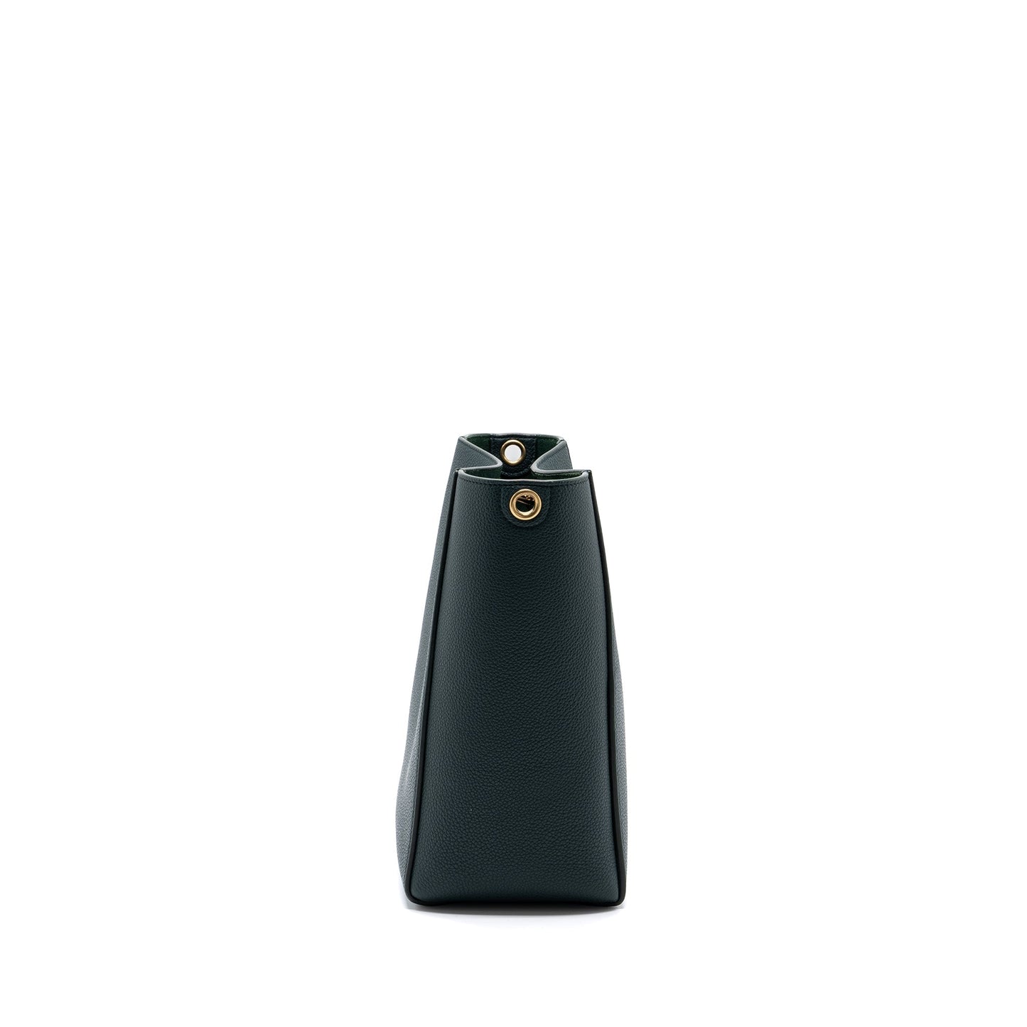 Celine Sangle bucket Purse calfskin dark green