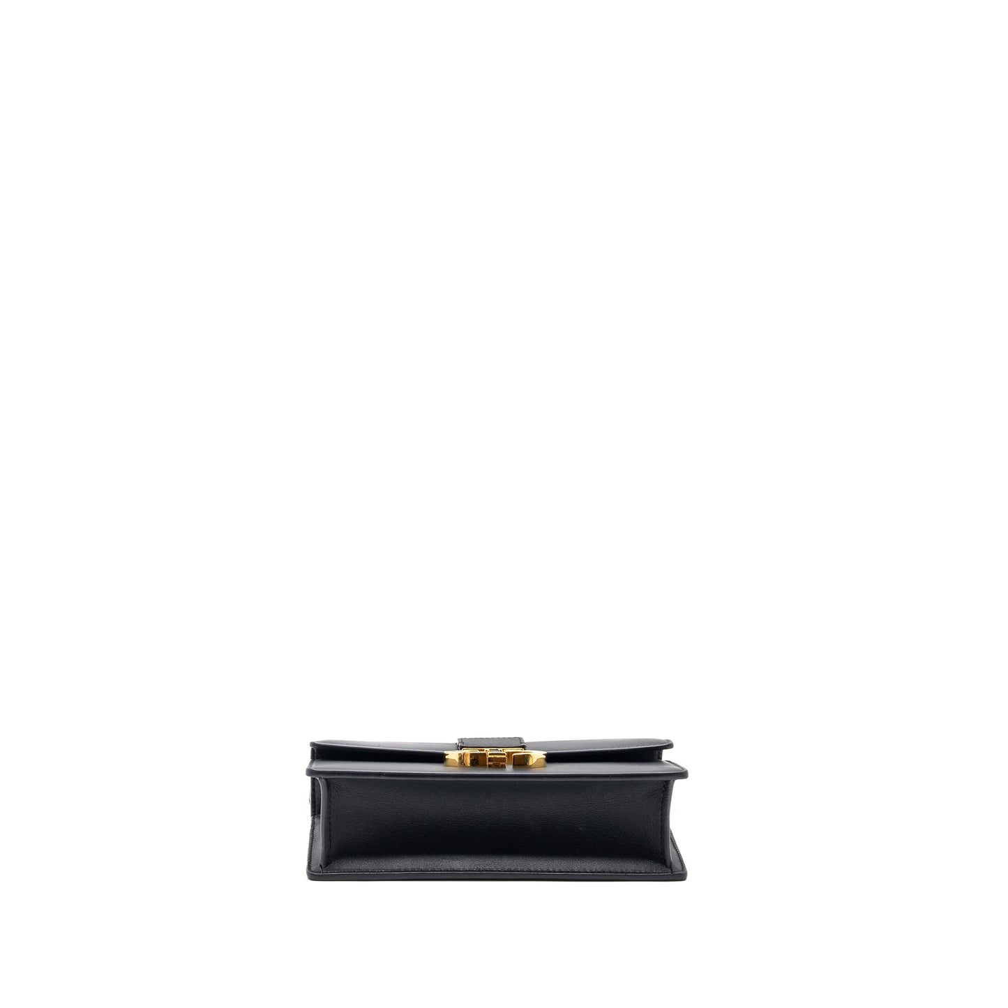 Dior 30 Montaigne East-West Purse With Chain Calfskin Black