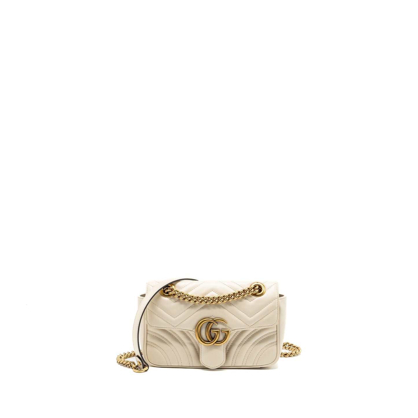 Gucci Mini Marmont bag calfskin white