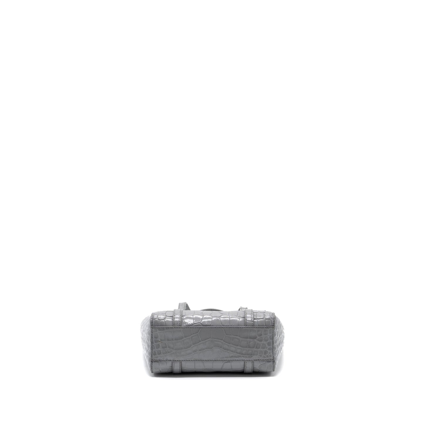 Balenciaga Everyday Tote Purse Crocodile-Embossed calfskin Grey