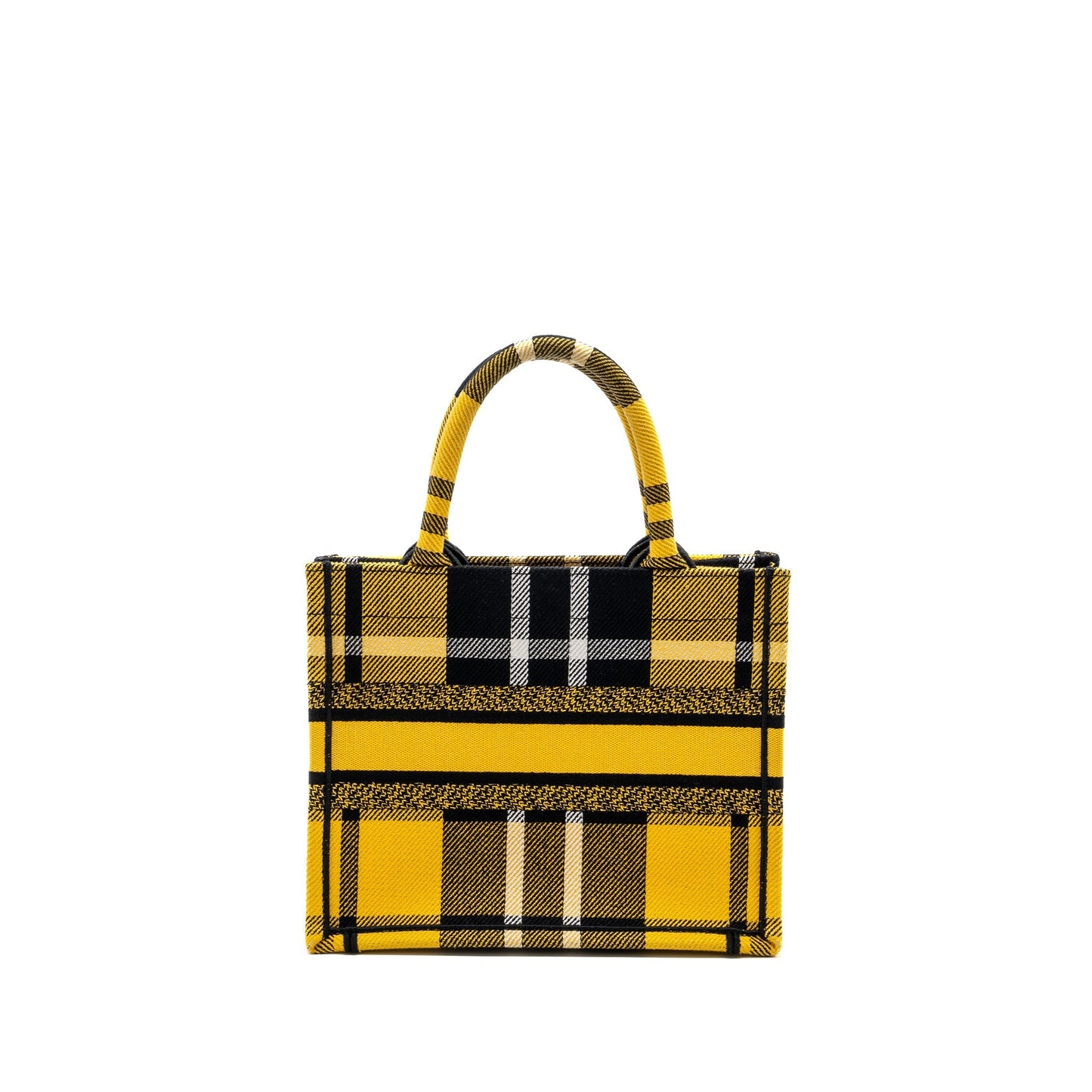 Dior small book tote canvas yellow / black