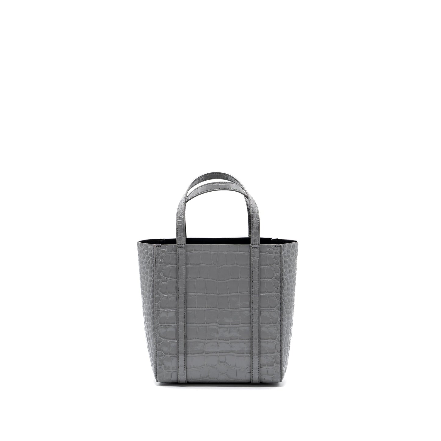 Balenciaga Everyday Tote Purse Crocodile-Embossed calfskin Grey