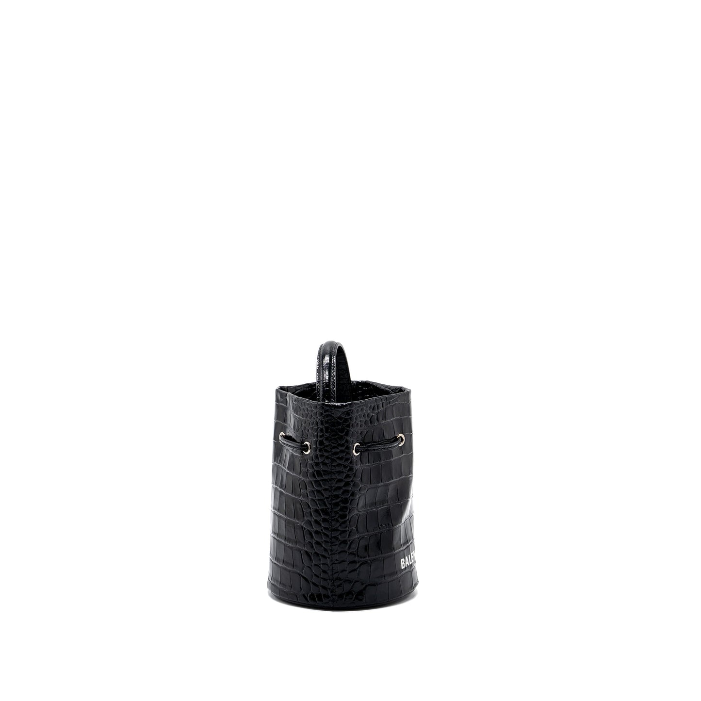 BALENCIAGA Everyday Drawstring Bucket Purse Black