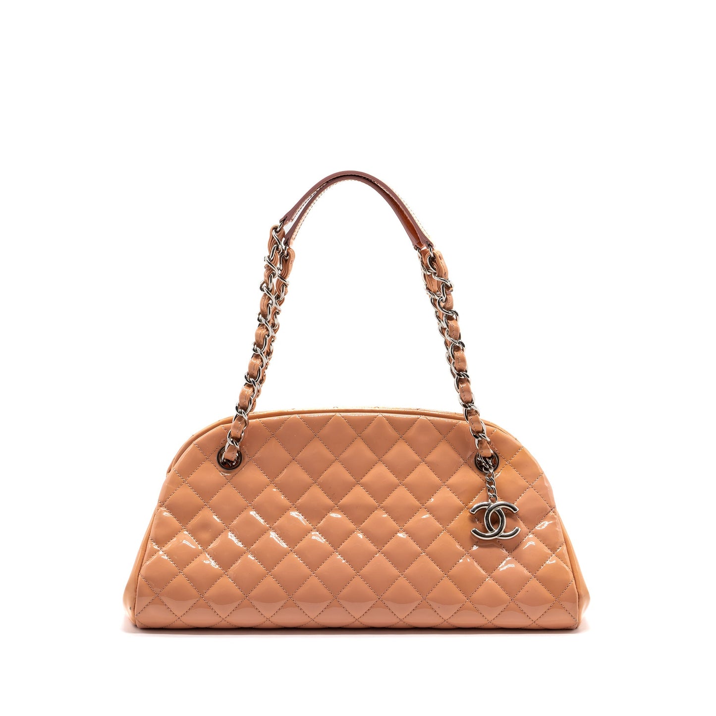Chanel Shoulder Bag Patent Leather Pink