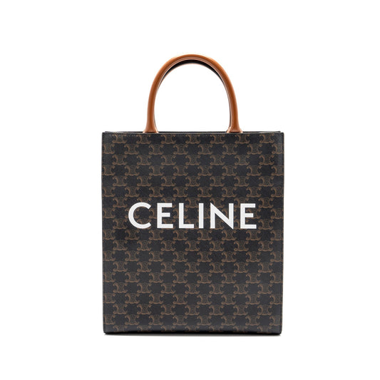 Luxury CELINE Vertical Cabas Triomphe Canvas
