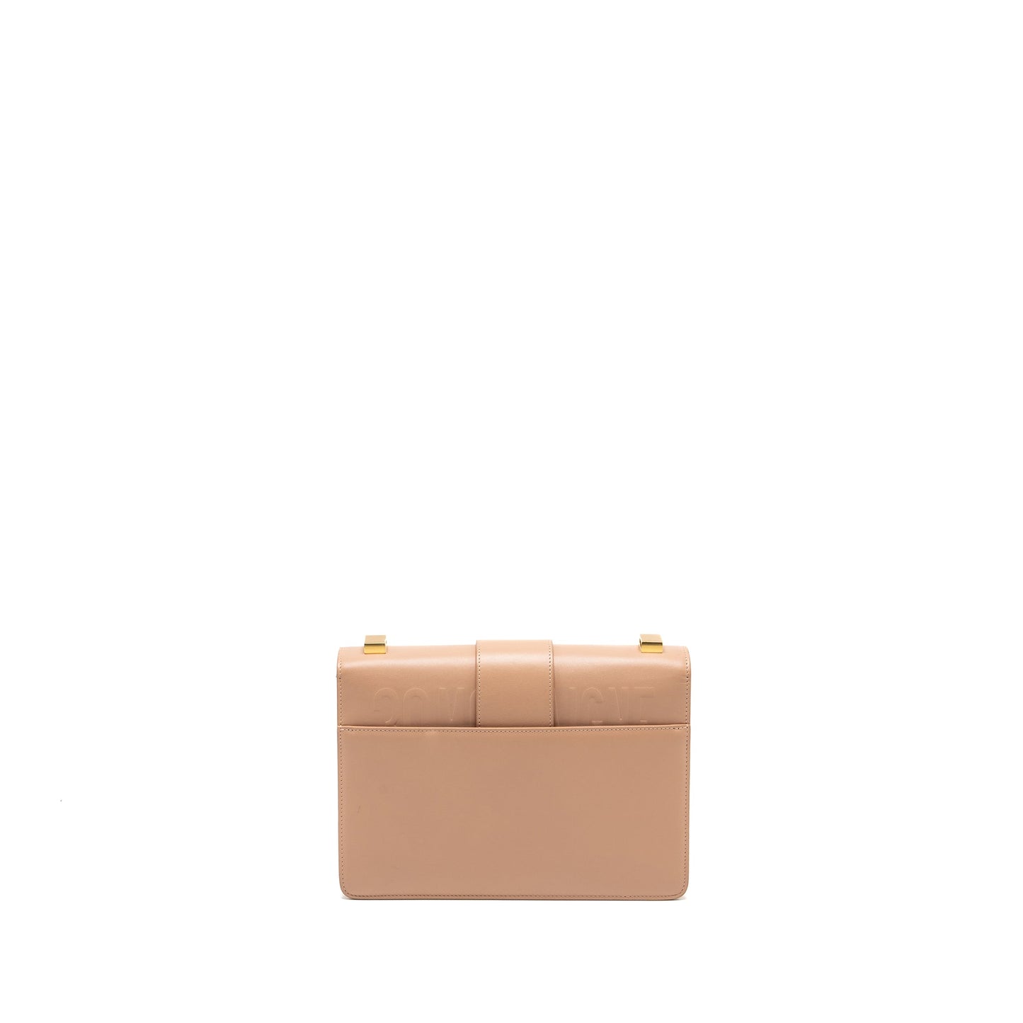 Dior 30 Montaigne Medium Flap Purse Calfskin Beige