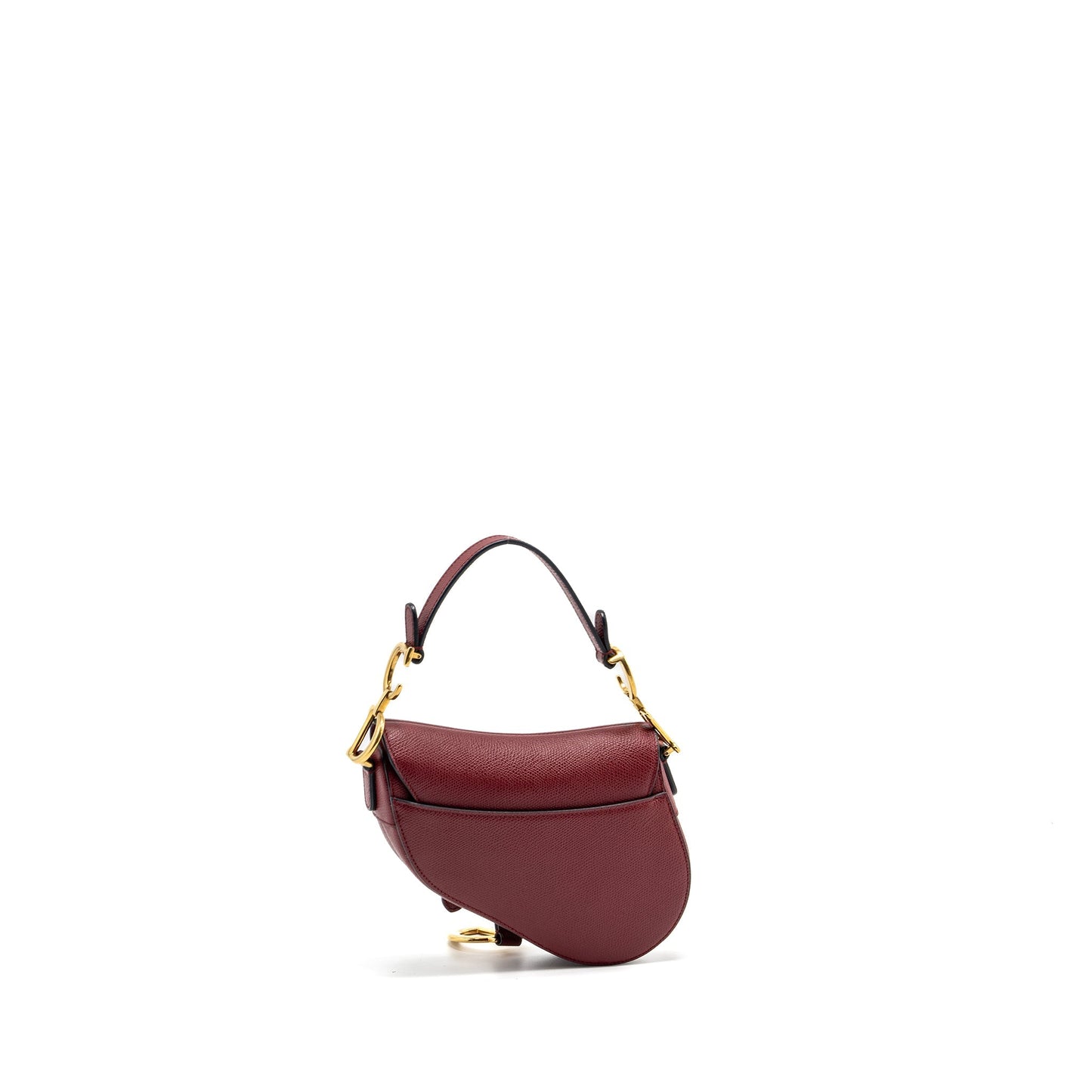 Dior Mini Saddle Purse calfskin red