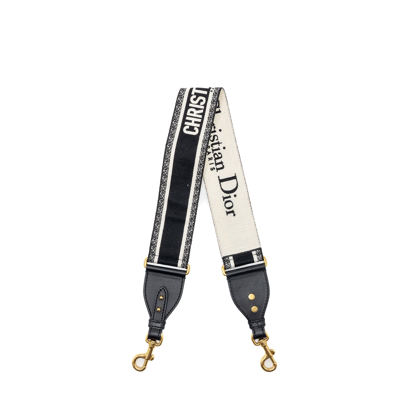Dior Shoulder Strap Oblique Canvas Black