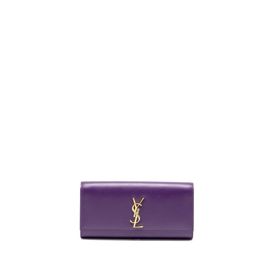 Saint Laurent Kate clutch calfskin purple