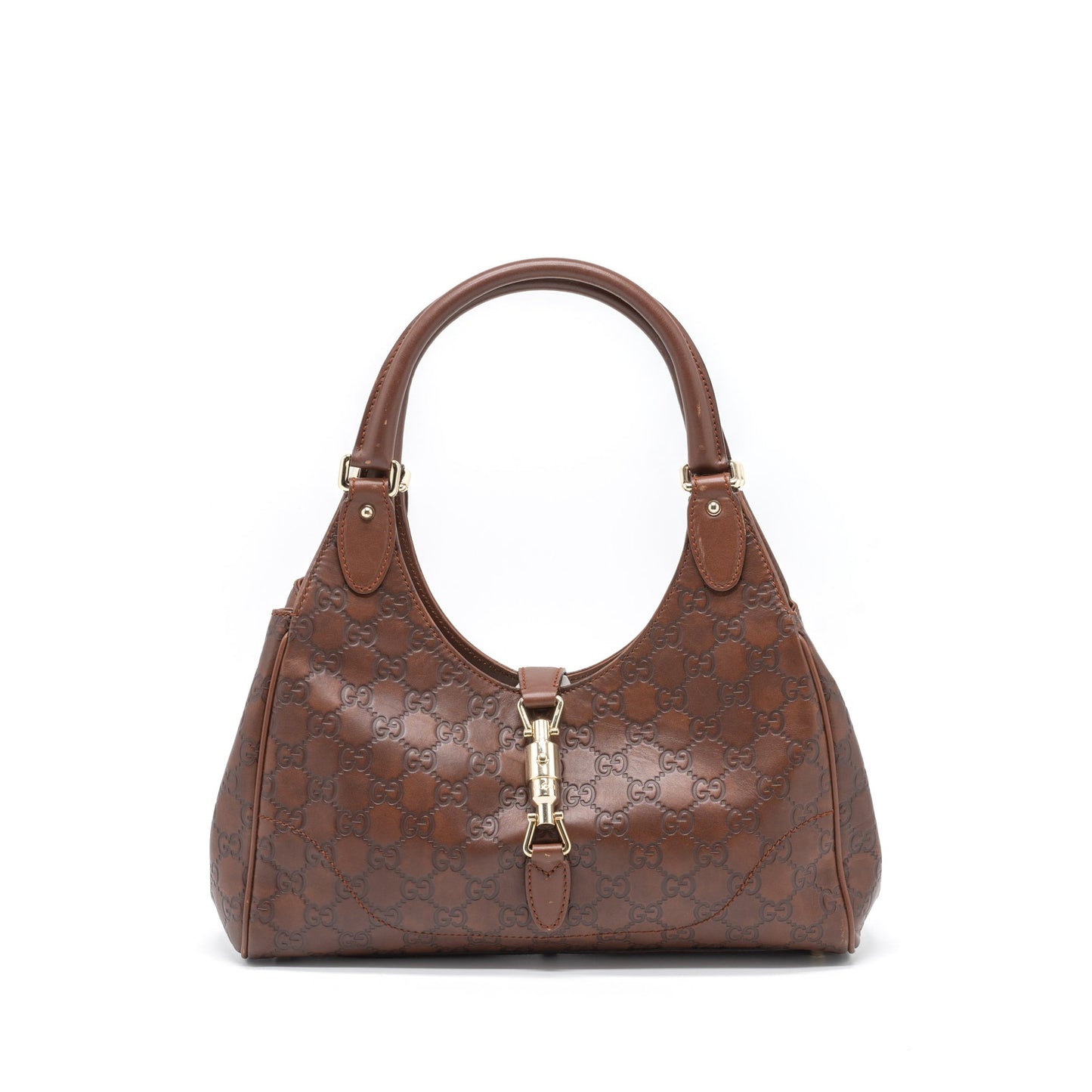 Gucci   Jackie Bag GG Supreme Calfskin Brown