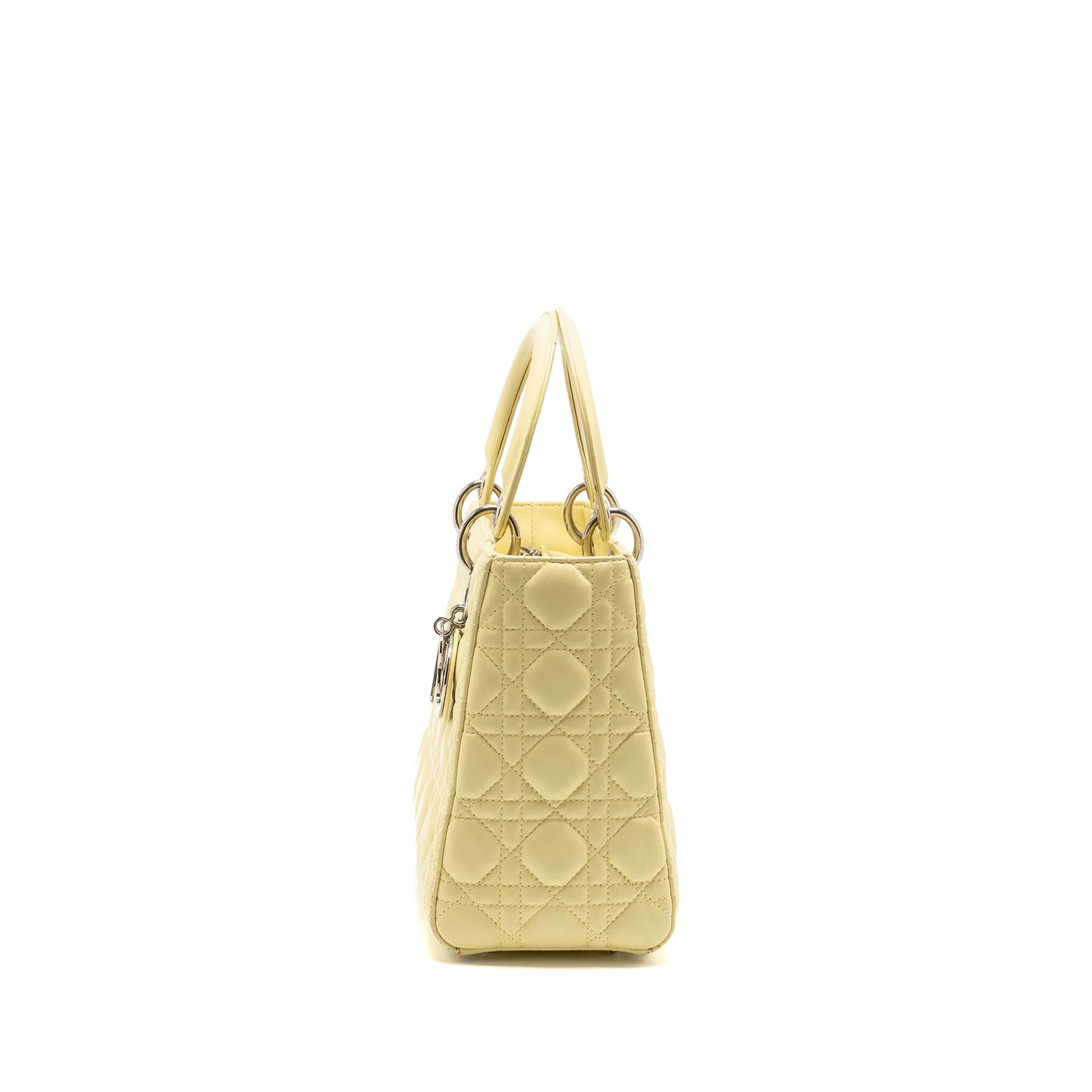 Dior Medium Lady Dior Lambskin Light Yellow