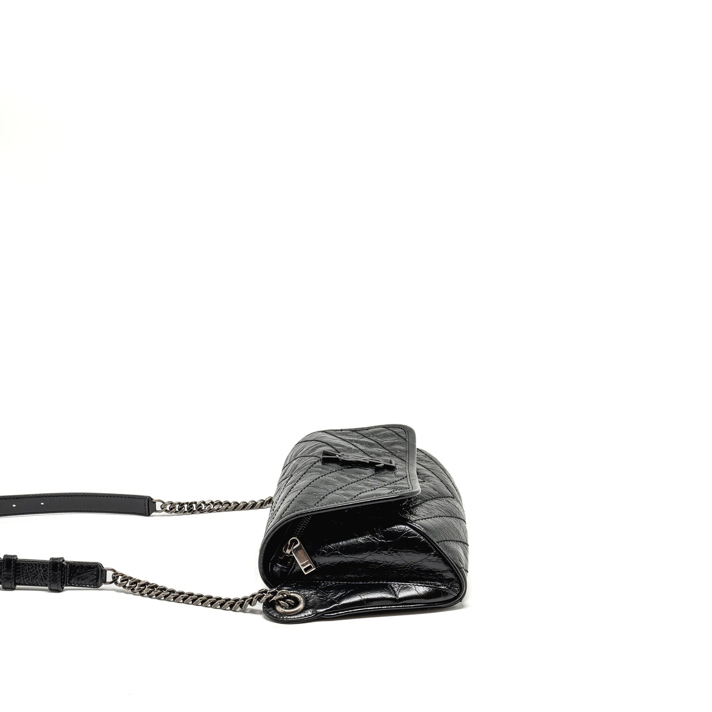 Saint Laurent niki body calfskin black