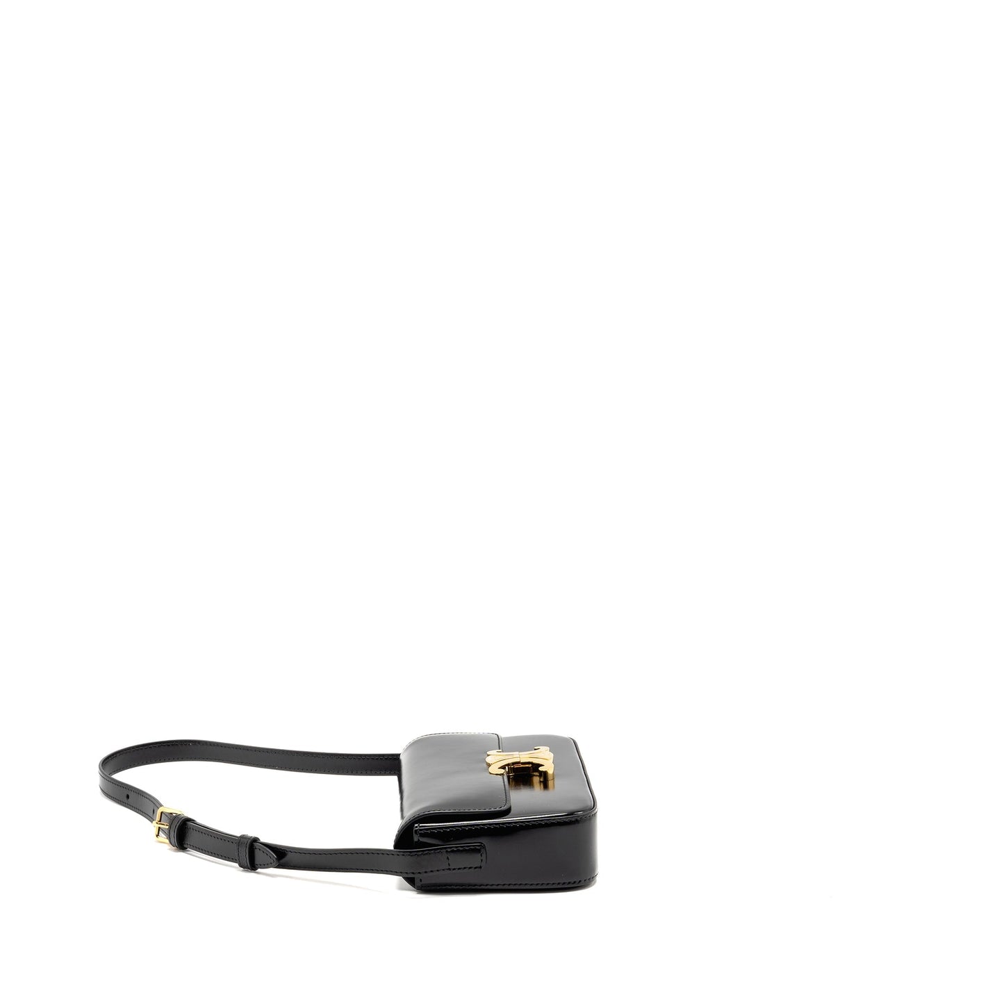 CELINE Triomphe Mini Purse Calfskin Black