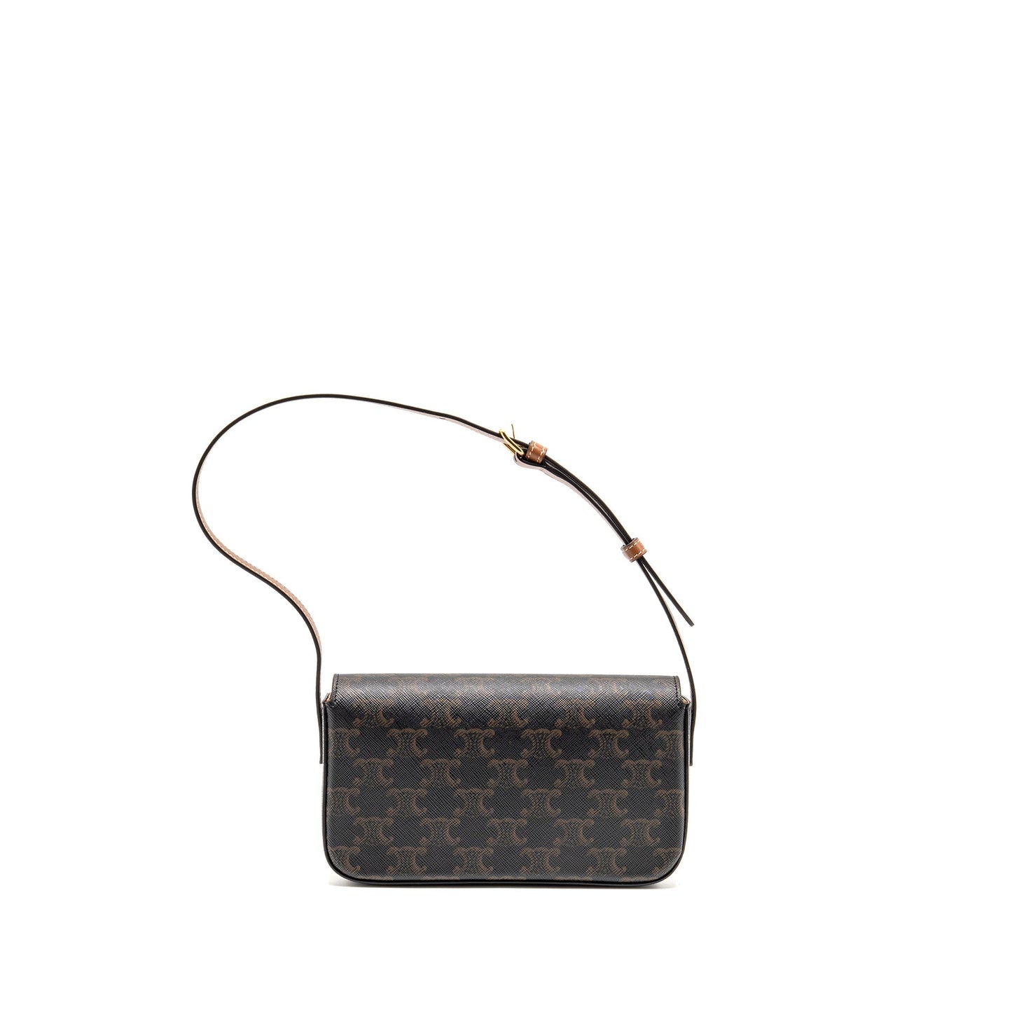 Celine Triomphe Mini Purse Claude canvas tan
