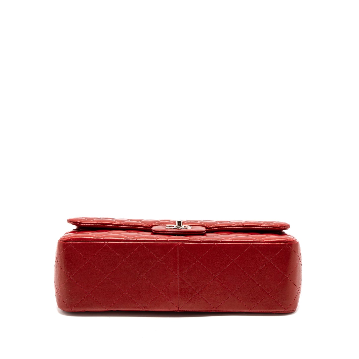 Chanel Jumbo Classic Single Flap Bag Lambskin Red