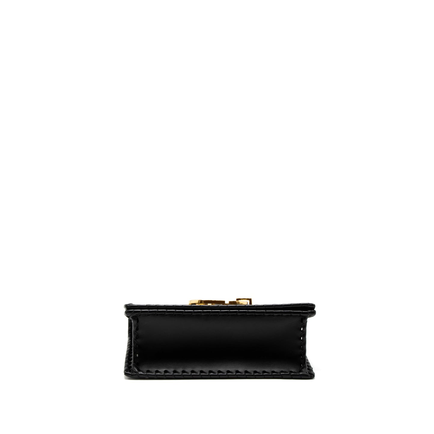 Dior 30 Montaigne Flap Purse Calfskin Black