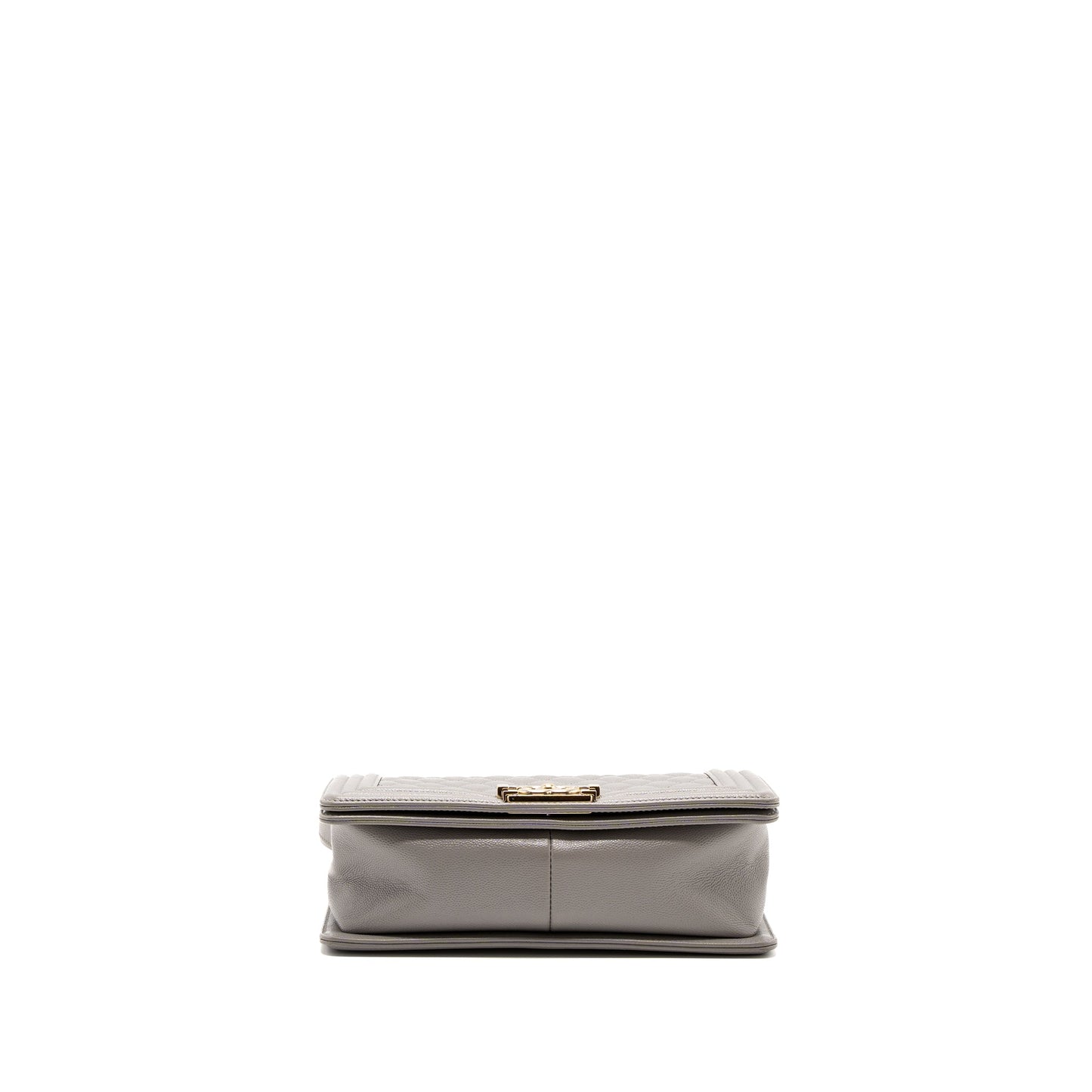 Chanel Medium Boy Bag Caviar Light Grey L