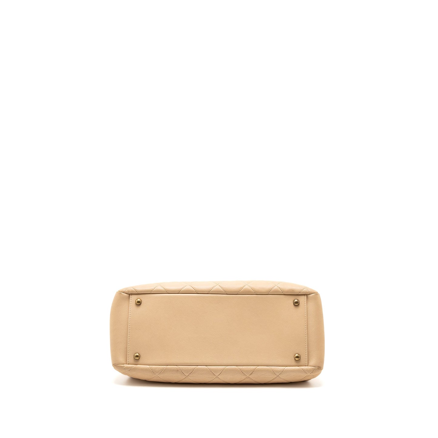 Chanel Shopping Tote Calfskin Beige