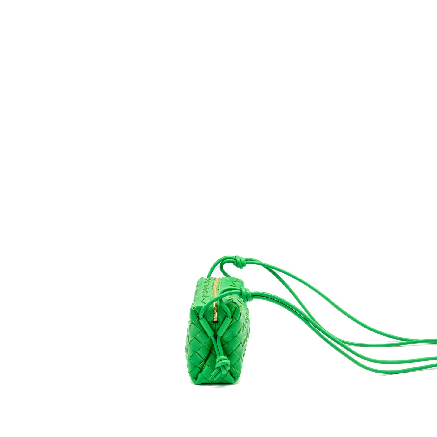 Bottega Veneta Mini Loop Camera Purse Lambskin Green