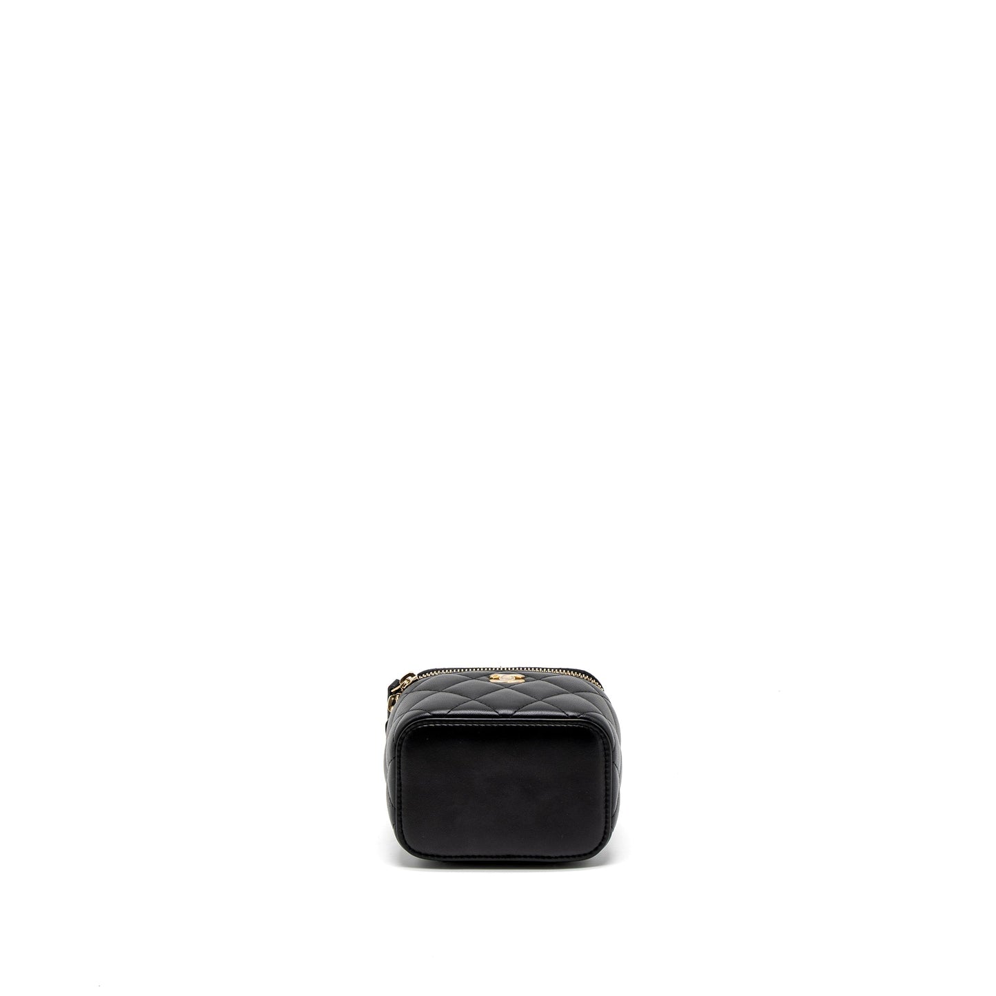 Chanel Pearl Crush Mini Vanity Case Lambskin Black