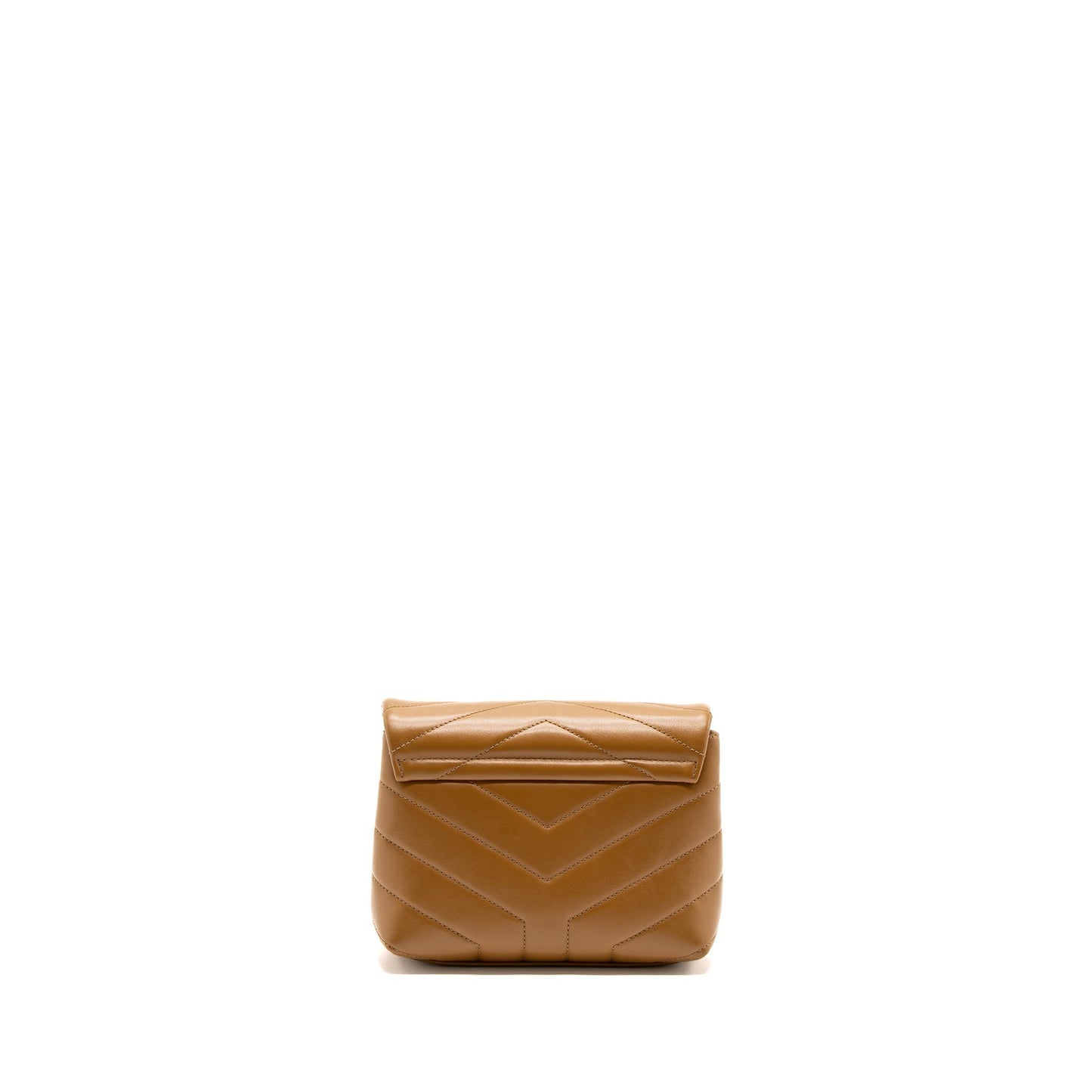 Saint Laurent Toy Loulou Toy Strap Purse calfskin caramel