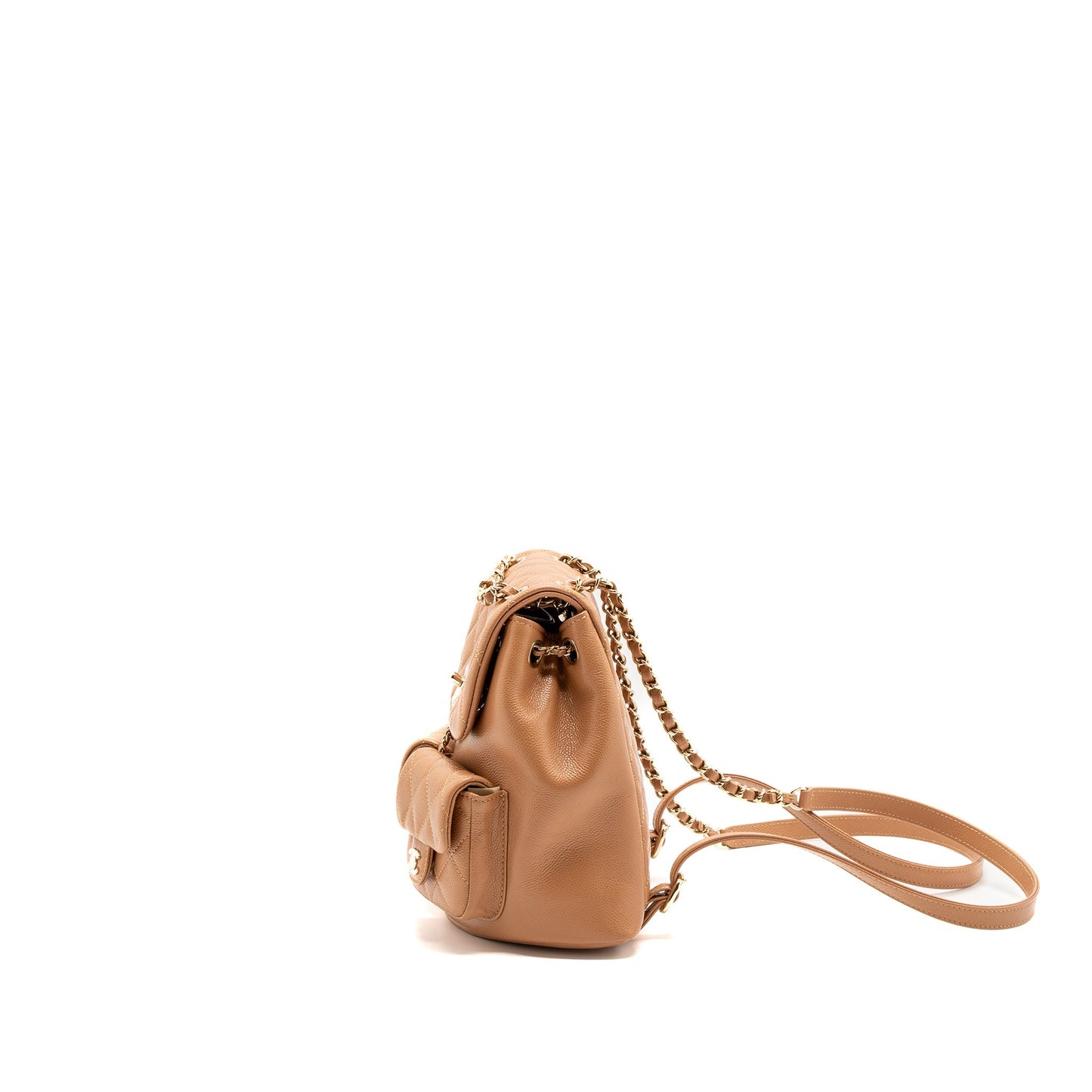 Chanel 23p Triple Pack Backpack Caviar Dark Beige L(Microchip)