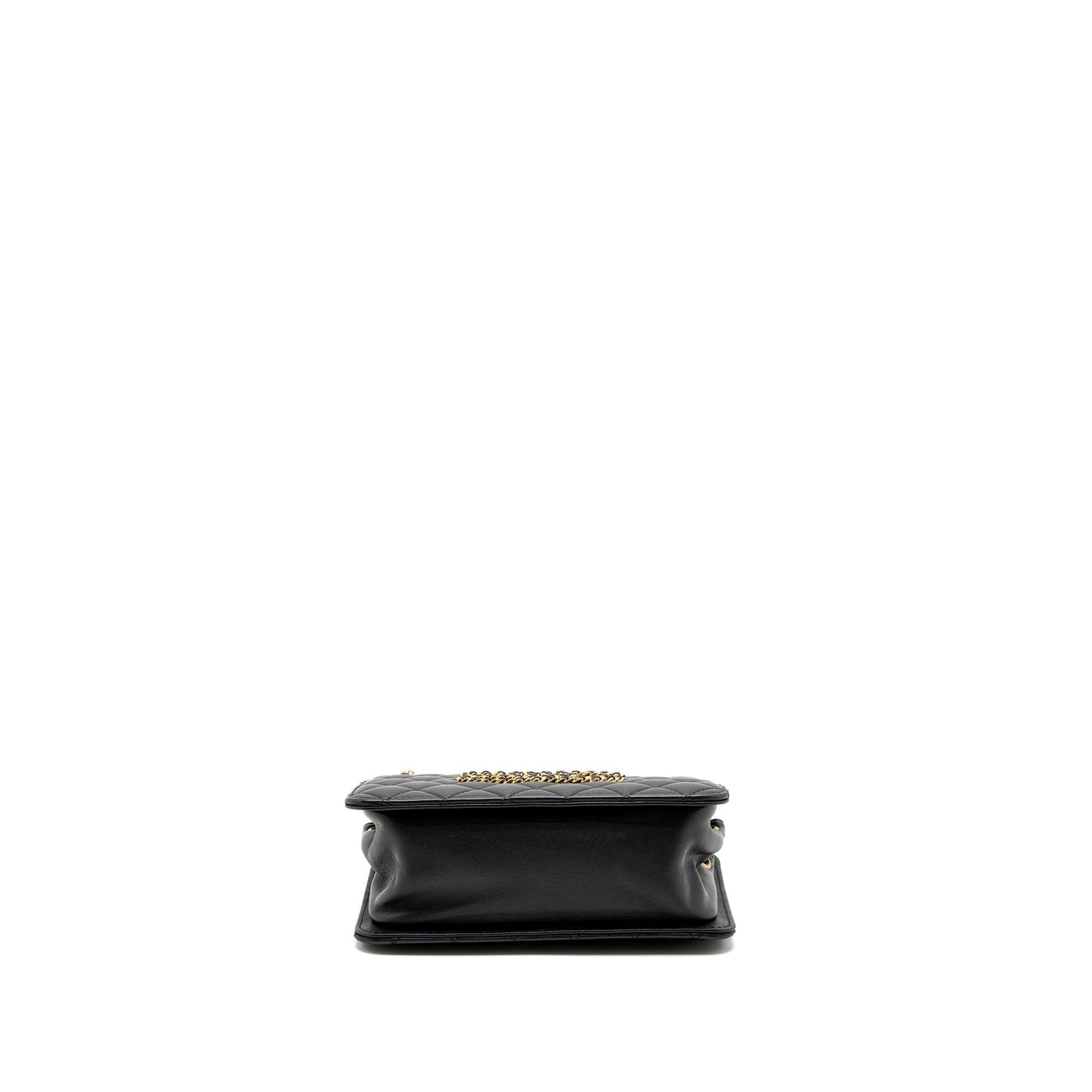 Chanel Giant CC Logo Mini Tote Bag Lambskin Black