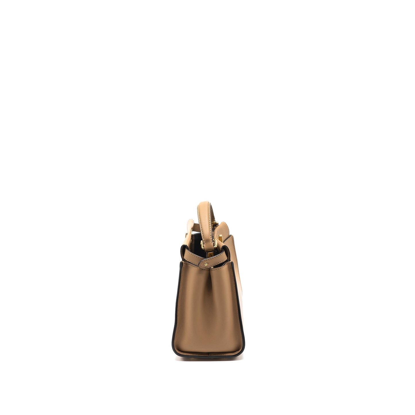 Fendi Mini Peekaboo Calfskin Beige