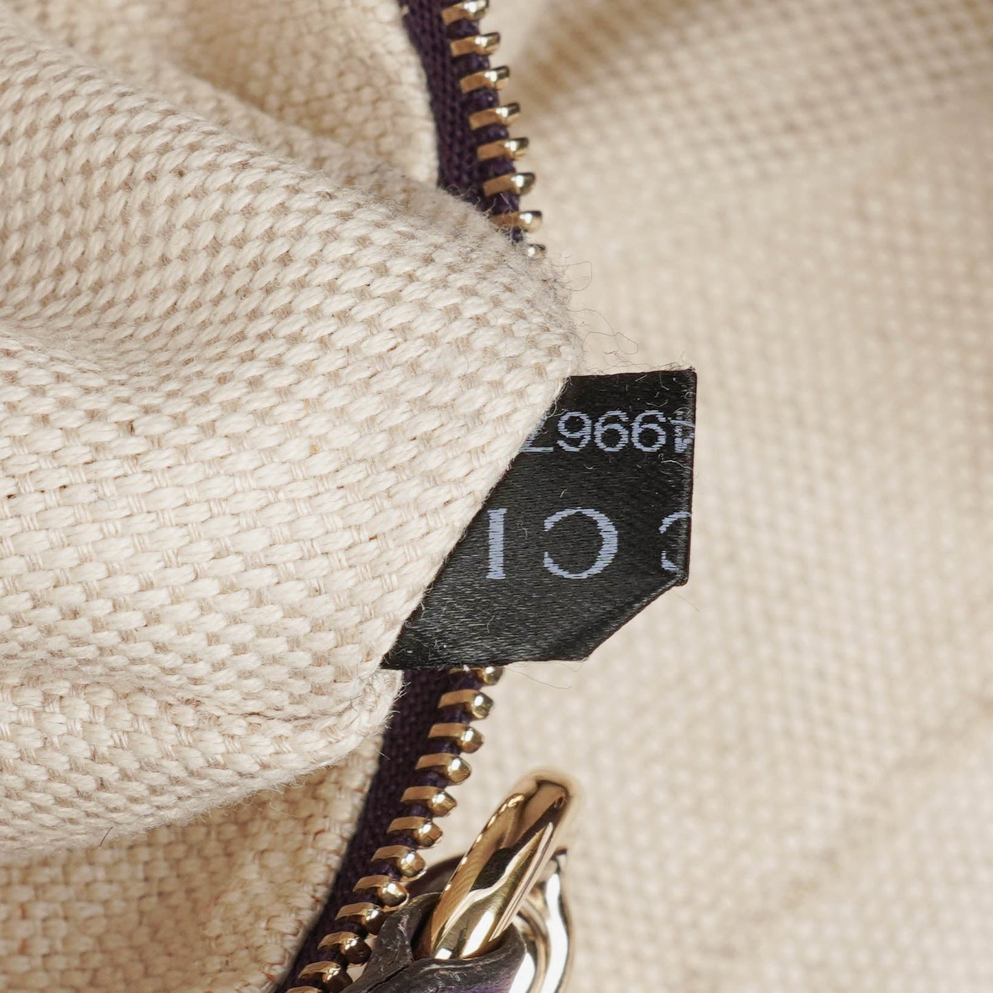 Gucci Purple Pebbled Leather Soho Top Handle Tote Bag