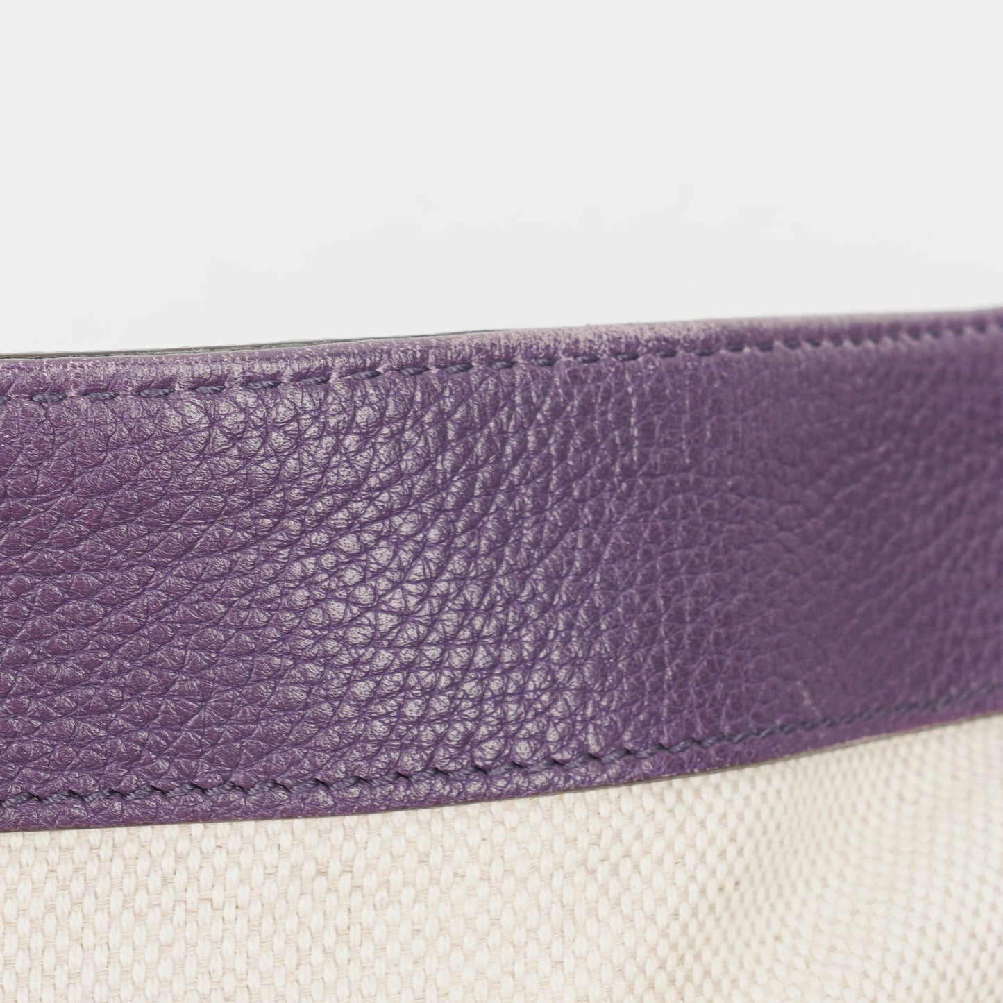Gucci Purple Pebbled Leather Soho Top Handle Tote Bag