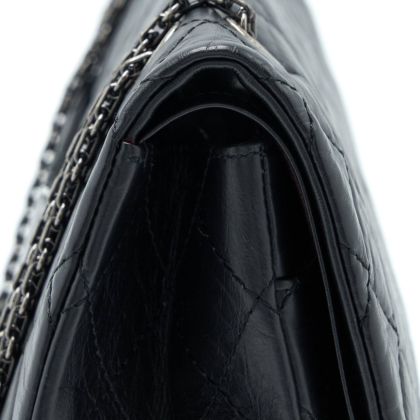 Chanel 2.55 Reissue 227 Aged Calfskin Black Ruthenium