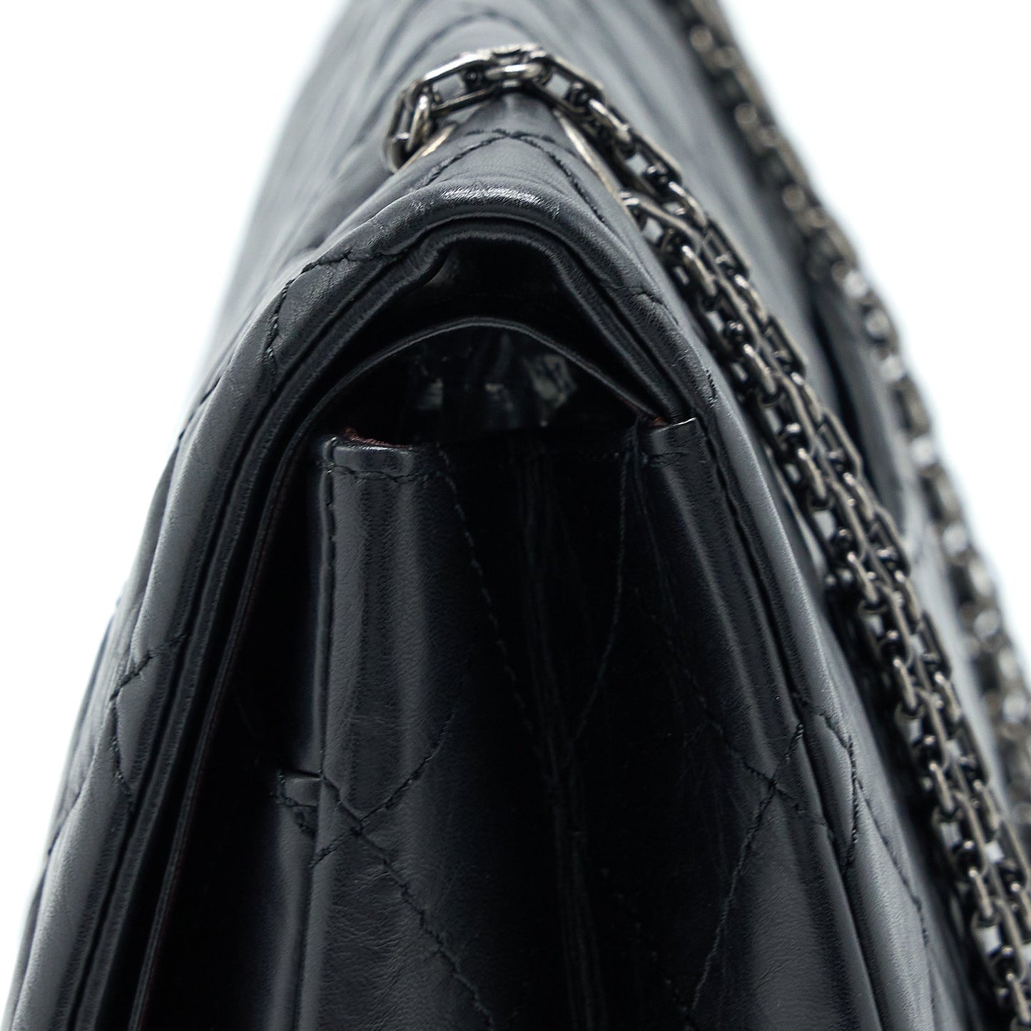 Chanel 2.55 Reissue 227 Aged Calfskin Black Ruthenium