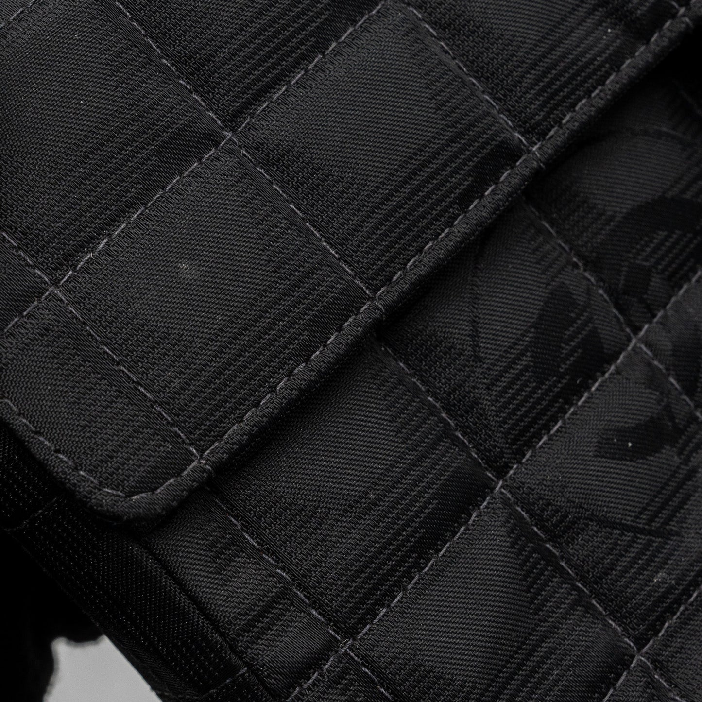 Chanel  Flap Bag Fabric Black With Black Hardware