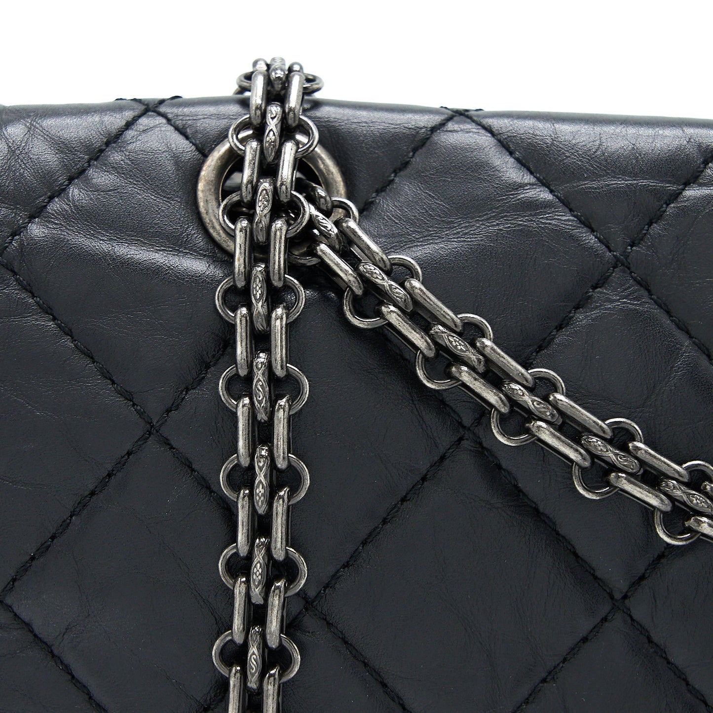Chanel 2.55 Reissue 227 Aged Calfskin Black Ruthenium