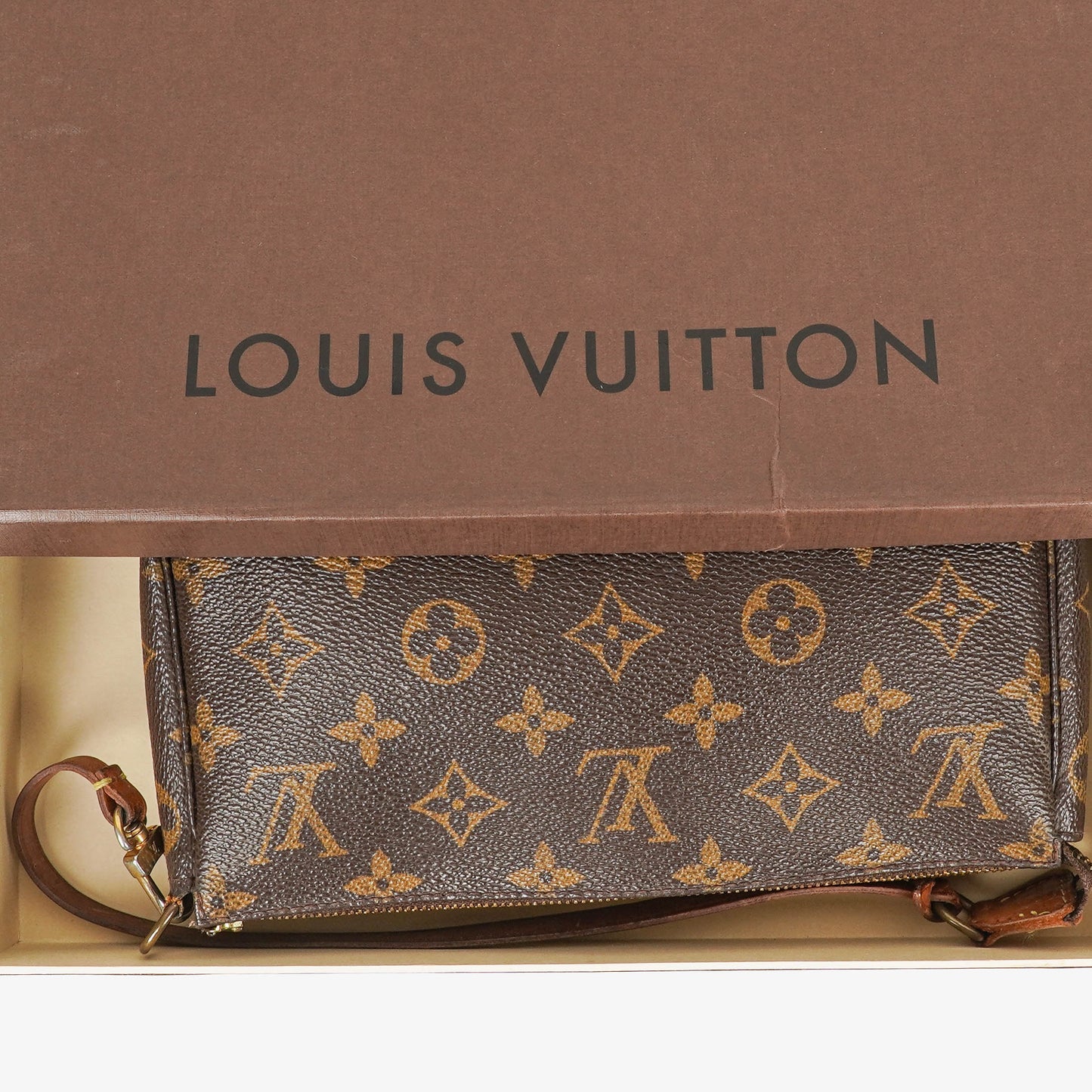Louis Vuitton Pochette Accessoires Monogram Canvas Clutch Bag