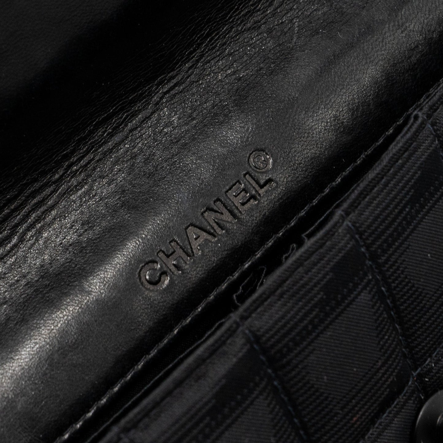 Chanel  Flap Bag Fabric Black With Black Hardware