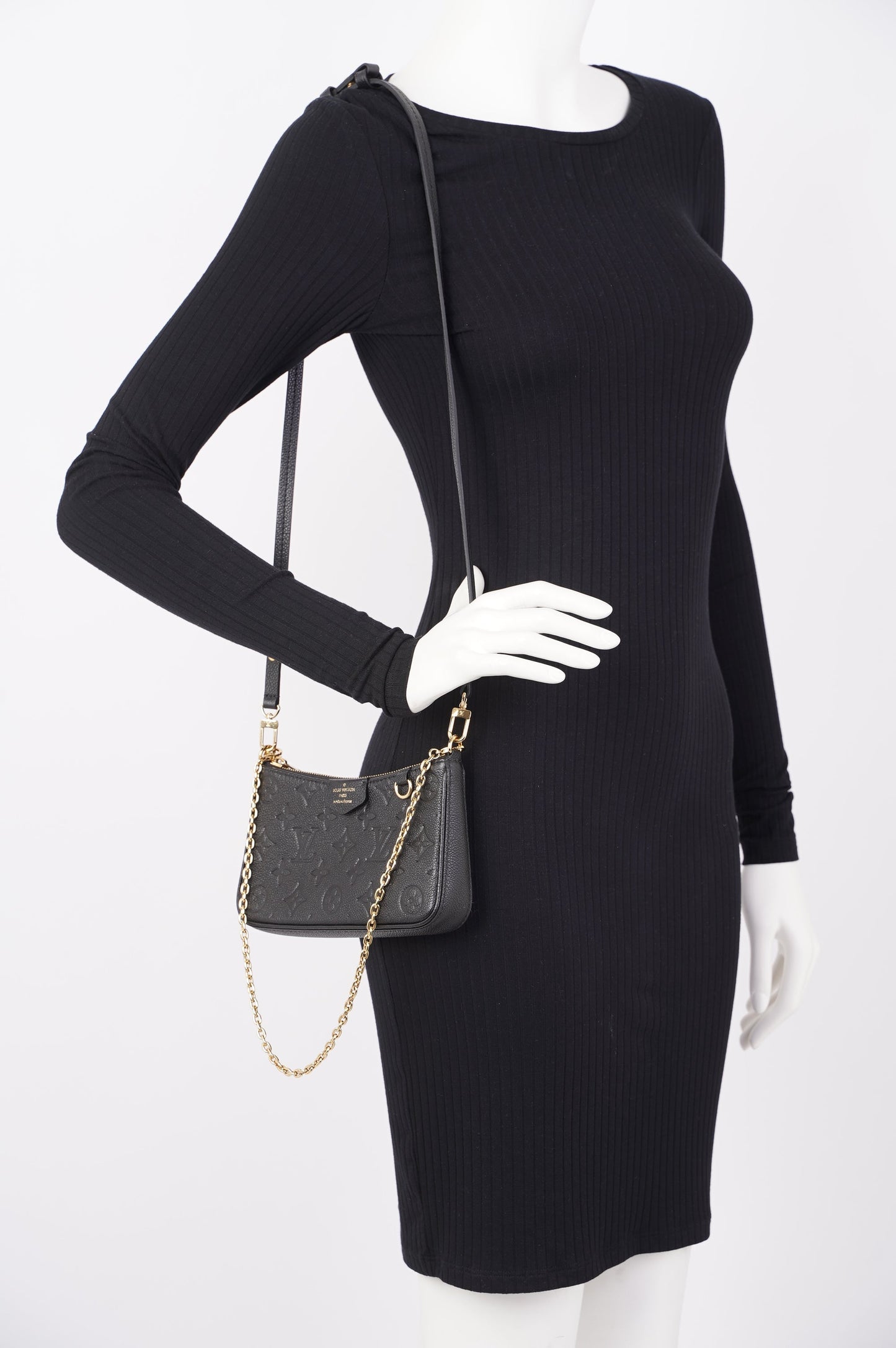 Louis Vuitton Easy Pouch Black Monogram Empreinte Leather