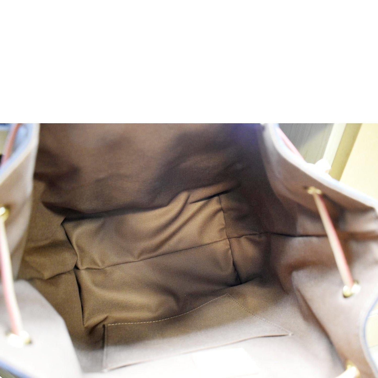 LOUIS VUITTON Montsouris NM PM Monogram Canvas Backpack Bag Brown