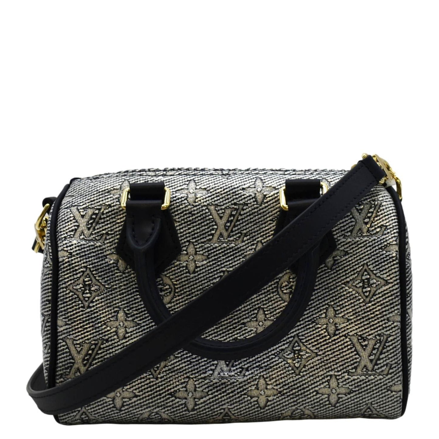 LOUIS VUITTON  20 Bandouliere Monogram Jacquard Canvas Satchel Bag Blue
