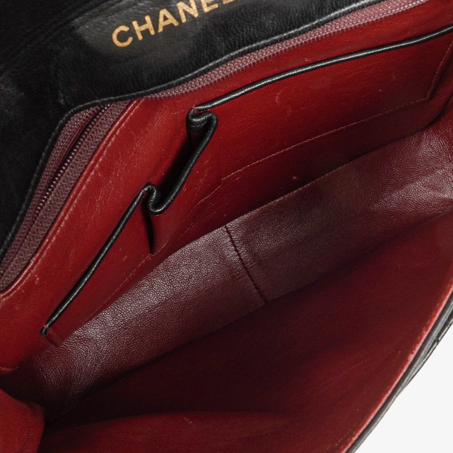 Chanel Medium Single Flap Bag Black Quilted Lambskin With 24K Gold-Plated Hardware