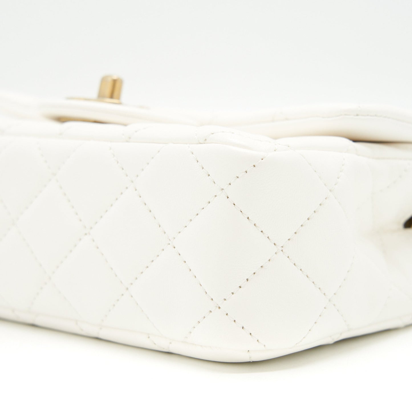 Chanel Mini Rectangular Pearl Crush White