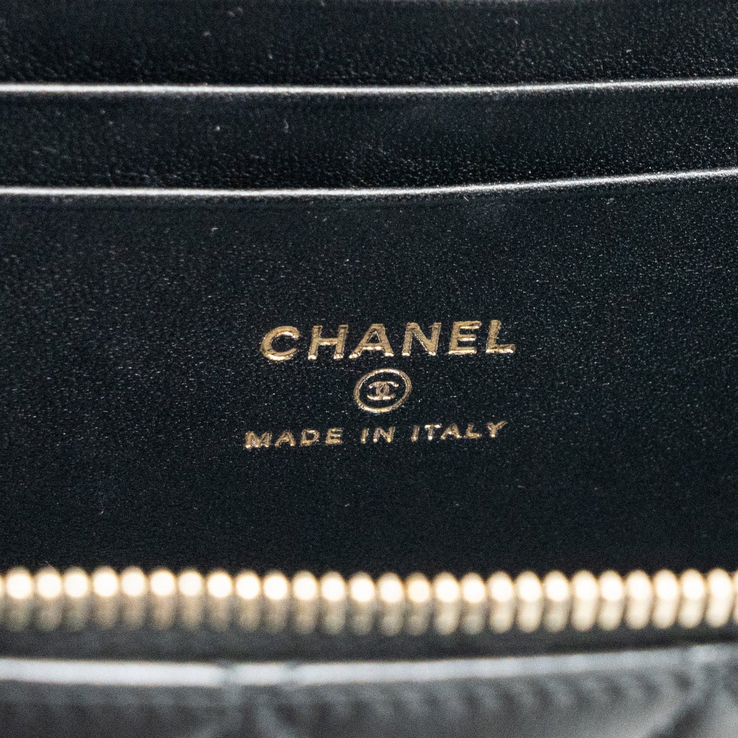 Chanel Top Handle Long Vanity With Chain Lambskin Black L(Microchip)