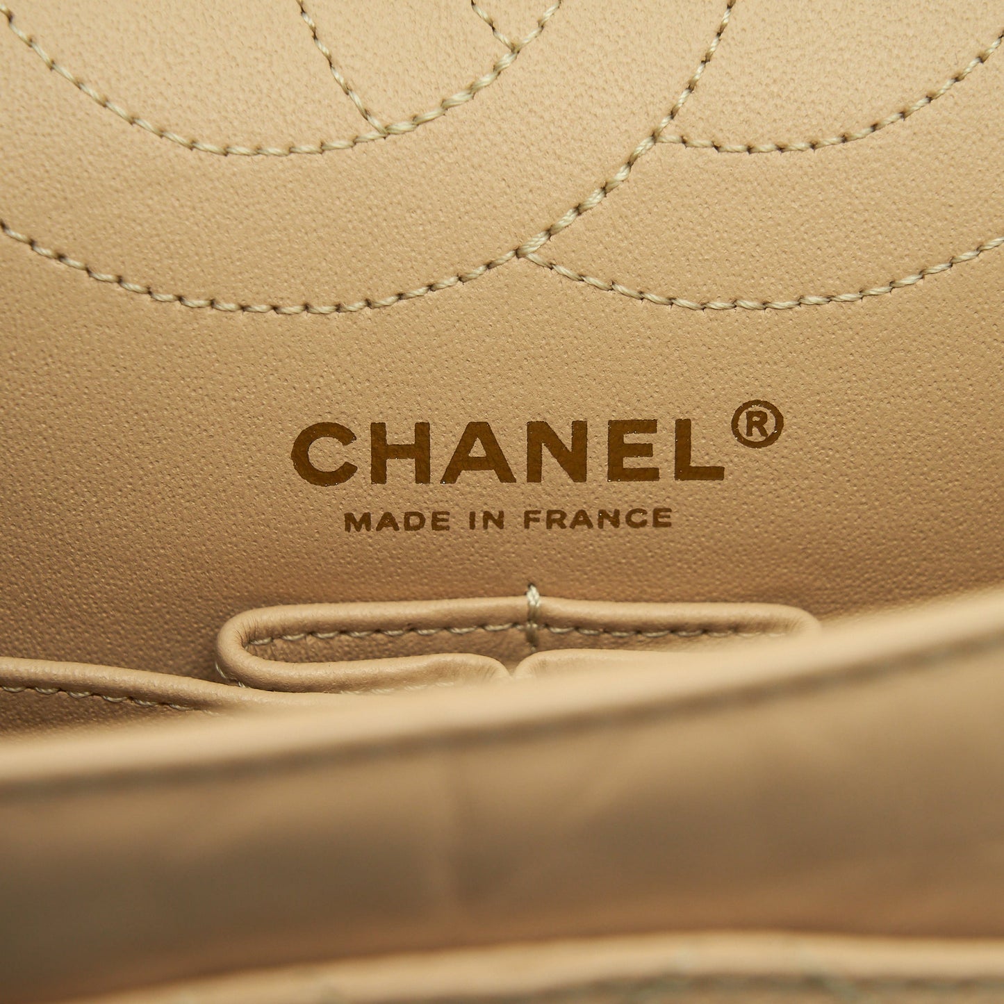 Chanel 2.55 225 Reissue Double Flap Bag Calfskin Light Beige