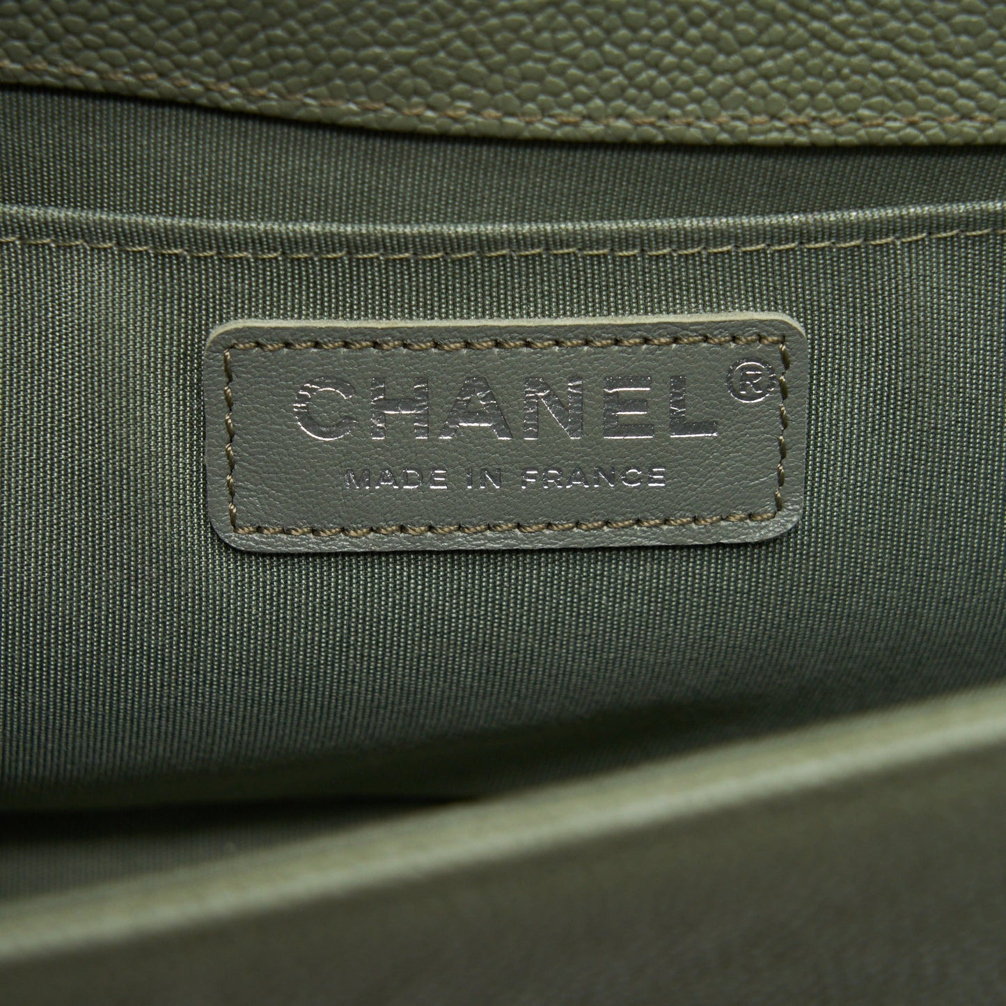 Chanel Medium Boy Bag Caviar Light Green