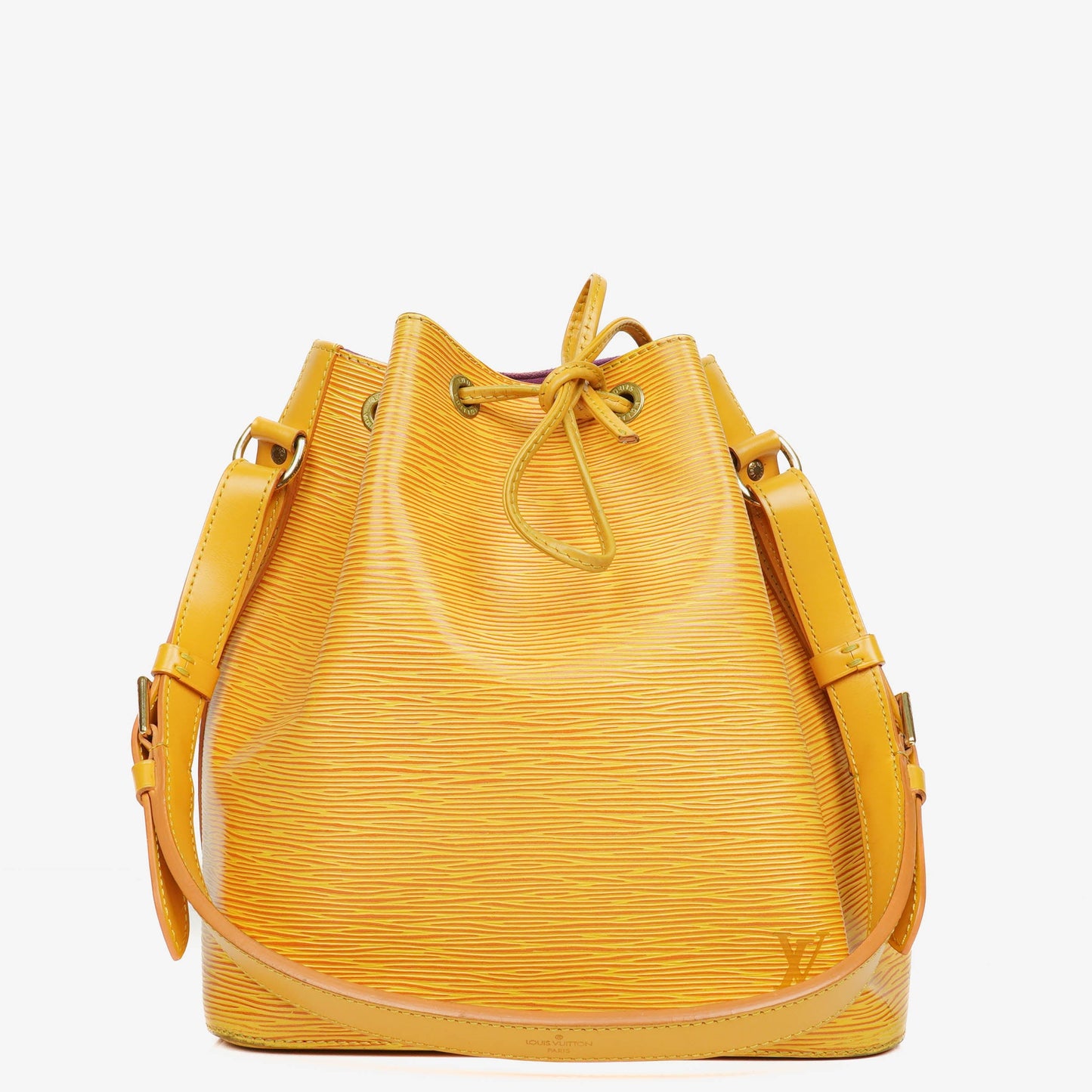 Louis Vuitton Petit Noe Yellow EPI Leather Shoulder Bag