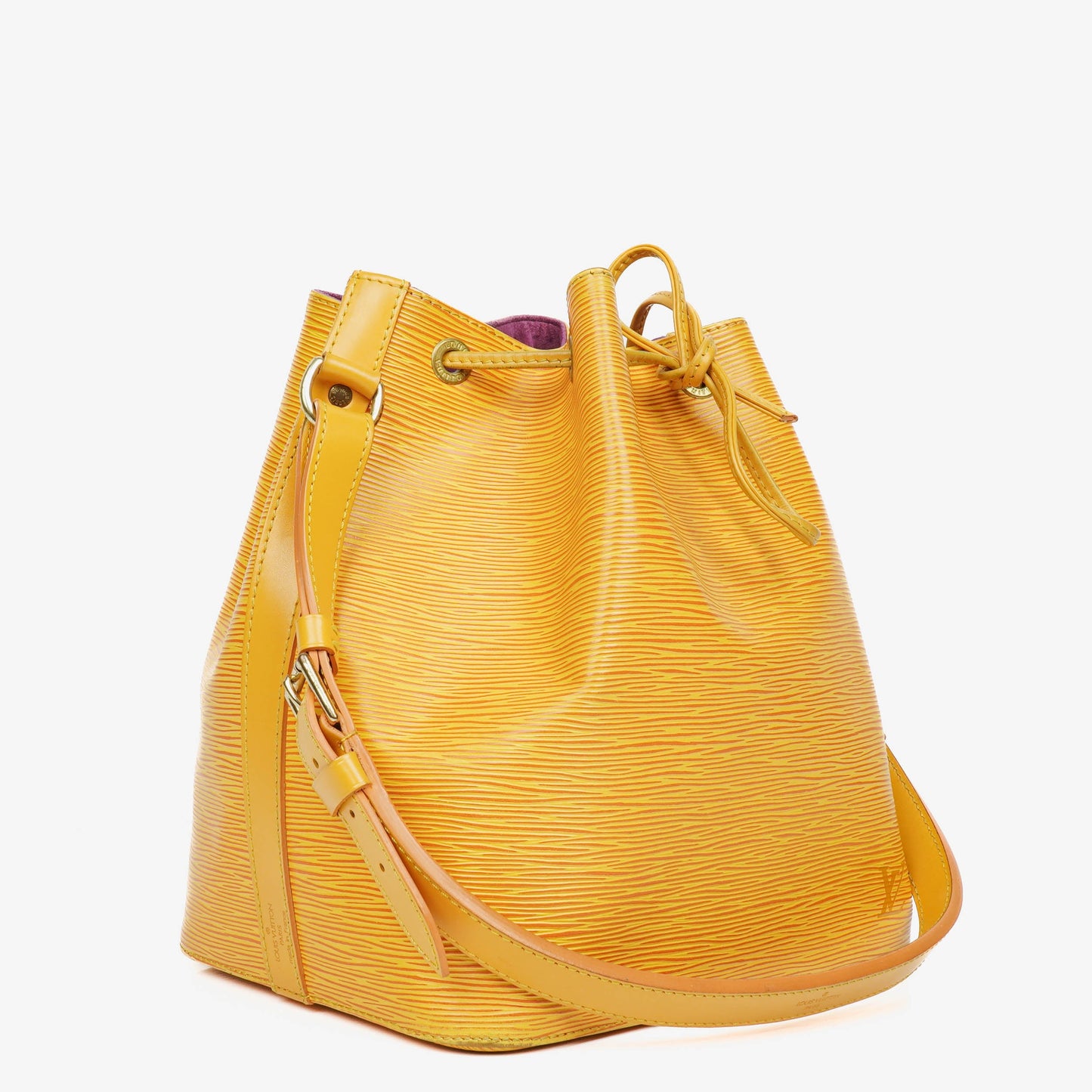 Louis Vuitton Petit Noe Yellow EPI Leather Shoulder Bag