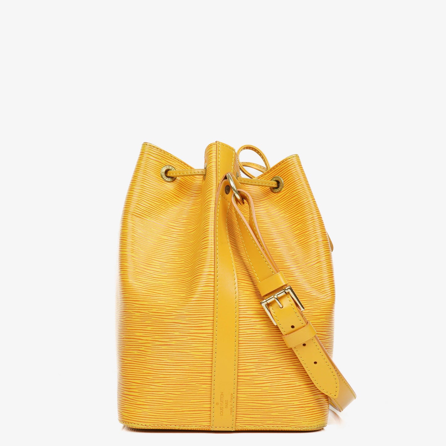 Louis Vuitton Petit Noe Yellow EPI Leather Shoulder Bag
