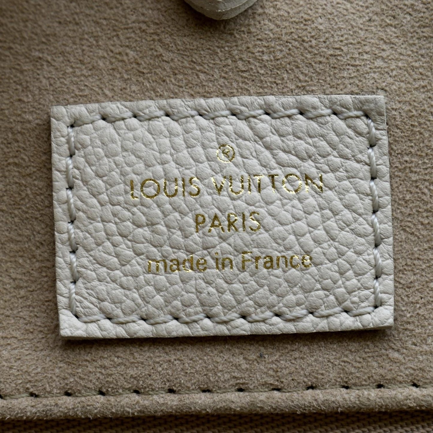 LOUIS VUITTON Women Onthego Spring City MM Monogram Empreinte Leather Shoulder Bag Bicolor